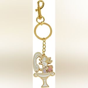 Loungefly Disney Hercules Fountain Gold and White Keychain NWT